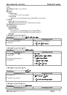 Giáo án lớp 12 môn Đại số - Tiết 1, 2: Ôn tập về nguyên hàm