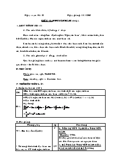 Giáo án lớp 12 môn Đại số - Tiết 48: Nguyên hàm (tiếp)