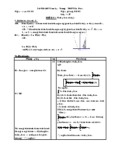 Giáo án lớp 12 môn Đại số - Tiết 53: Tích phân (tiếp)