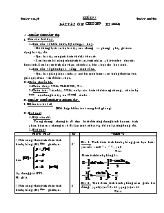 Giáo án lớp 12 môn Đại số - Tiết 73: Bài tập ôn chương III (tiếp)