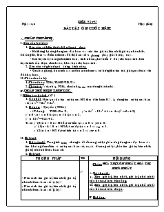 Giáo án lớp 12 môn Đại số - Tiết 92, 93: Bài tập ôn cuối năm