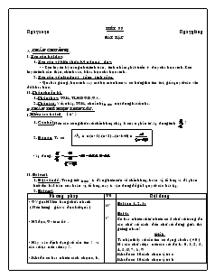 Giáo án lớp 12 môn Đại số - Tiết thứ 77: Bài tập