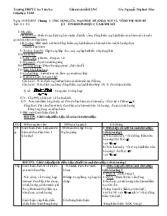 Giáo án lớp 12 môn Đại số - Tính đơn điệu của hàm số - Vũ Thị Anh Thư