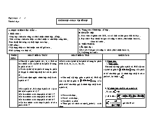 Giáo án lớp 12 môn Giải tích - Chỉnh hợp – hoán vị – tổ hợp (tiết 2)