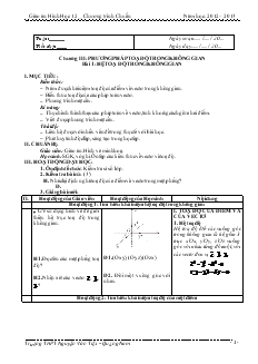 Giáo án lớp 12 môn Hình học - Bài 01: Hệ toạ độ trong không gian (tiếp)