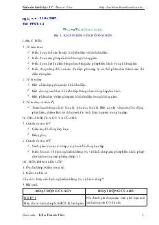 Giáo án lớp 12 môn Hình học - Bài 1: Khái niệm về khối đa diện (tiết 5)