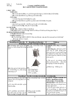 Giáo án lớp 12 môn Hình học -Bài 1: Khái niệm về khối đa diện (tiết 2)
