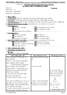 Giáo án lớp 12 môn Hình học - Bài 1: Khái niệm về khối đa diện (tiết 3)