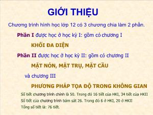 Giáo án lớp 12 môn Hình học - Bài 1: Khái niệm về khối đa diện (tiết 7)