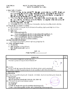 Giáo án lớp 12 môn Hình học - Bài 1: Mặt cầu, khối cầu ( 3 tiết)