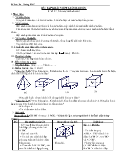 Giáo án lớp 12 môn Hình học - Bài tập khái niệm khối đa diện