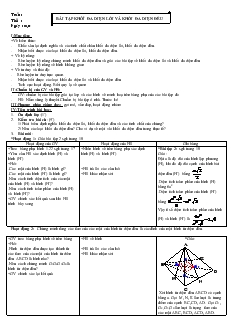 Giáo án lớp 12 môn Hình học - Bài tập khôí đa diện lồi và khối đa diện đều