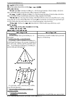 Giáo án lớp 12 môn Hình học - Khái niệm về khối đa diện (tiết 6)