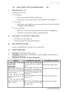 Giáo án lớp 12 môn Hình học - Khái niệm về thể tích khối đa diện – tiết 5