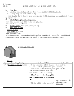 Giáo án lớp 12 môn Hình học - Khối đa diện lồi và khối đa diện đều (1 tiết)