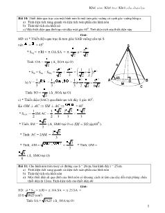 Giáo án lớp 12 môn Hình học - Khối nón-Khối trụ-Khối cầu