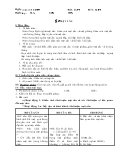 Giáo án lớp 12 môn Hình học - Mặt cầu (tiết 4)