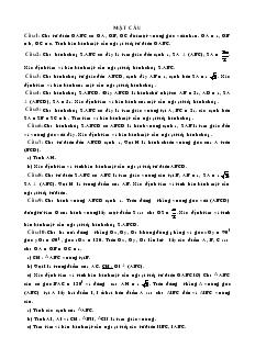 Giáo án lớp 12 môn Hình học - Mặt cầu (tiết 5)