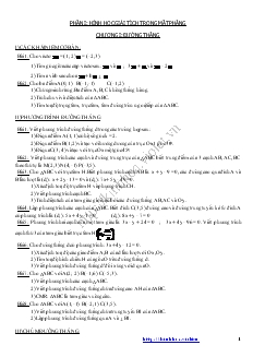 Giáo án lớp 12 môn Hình học - Phần I: Hình học giải tích trong mặt phẳng