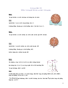 Giáo án lớp 12 môn Hình học - Sử dụng Cabri 3D Để tìm hướng giải bài toán quỹ tích không gian