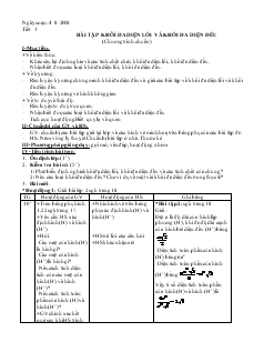 Giáo án lớp 12 môn Hình học - Tiết: 03: Bài tập khôí đa diện lồi và khối đa diện đều