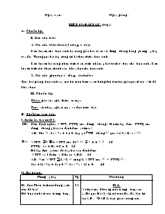 Giáo án lớp 12 môn Hình học - Tiết 05: Bài tập (tiếp)