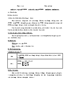 Giáo án lớp 12 môn Hình học - Tiết 09: Vị trí tương đối của hai đường thẳng. Chùm đường thẳng