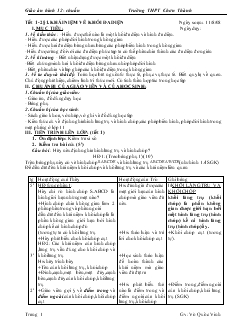 Giáo án lớp 12 môn Hình học - Tiết 1 -2 - Bài 1: Khái niệm về khối đa diện (tiếp)