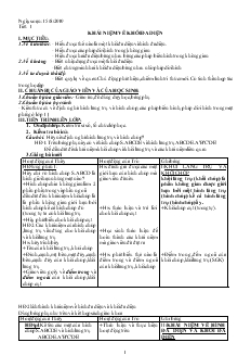 Giáo án lớp 12 môn Hình học - Tiết: 1: Khái niệm về khối đa diện (tiếp)