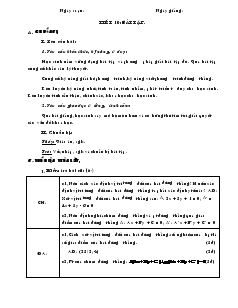 Giáo án lớp 12 môn Hình học - Tiết 10: Bài tập