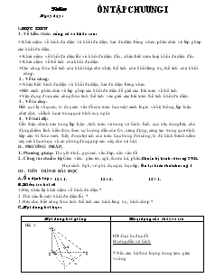 Giáo án lớp 12 môn Hình học - Tiết 10: Ôn tập chương 01