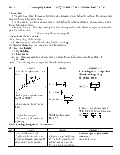 Giáo án lớp 12 môn Hình học - Tiết 2: Một số bài toán về khoảng cách