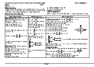Giáo án lớp 12 môn Hình học - Tiết 20: Elíp