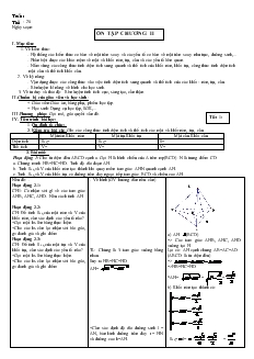 Giáo án lớp 12 môn Hình học - Tiết 20: Ôn tập chương II