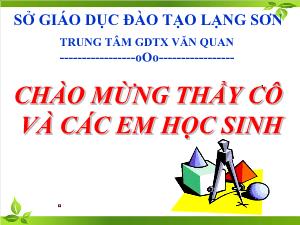 Giáo án lớp 12 môn Hình học - Tiết 29 – hình học 12 ôn tập chương 2 (mặt nón, mặt trụ, mặt cầu) (tiết 1)