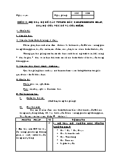 Giáo án lớp 12 môn Hình học - Tiết 35 : Hệ toạ độ đề các vuông góc trong không gian, toạ độ của véc tơ và của điểm