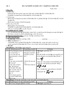 Giáo án lớp 12 môn Hình học - Tiết 4: Bài tập khôí đa diện lồi và khối đa diện đều