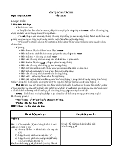 Giáo án lớp 12 môn Hình học - Tiết 41, 42: Ôn tập chương III