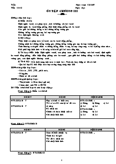 Giáo án lớp 12 môn Hình học - Tiết 44, 45 - Ôn tập chương III