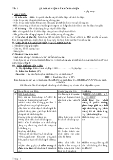 Giáo án lớp 12 môn Hình học - Tiết thứ 1 - Bài 1: Khái niệm về khối đa diện