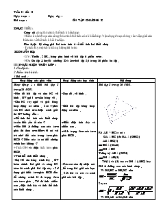 Giáo án lớp 12 môn Hình học - Tuần 11 - Tiết 11: Ôn tập chương I