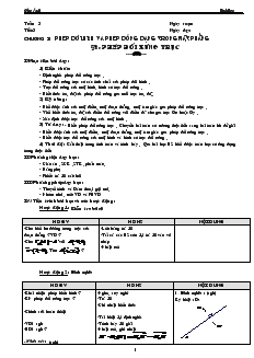 Giáo án lớp 12 môn Hình học - Tuần 3 - Tiết 3 - Bài 3: Phép đối xứng trục