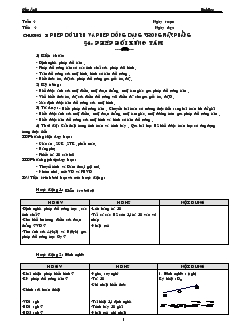 Giáo án lớp 12 môn Hình học - Tuần 4 - Tiết 4 - Bài 4: Phép đối xứng tâm