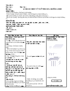 Giáo án lớp 12 môn Hình học - Tuần 6 - Tiết 6: Khái niệm về thể tích của khối đa diện
