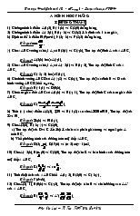 Giáo án lớp 12 môn Toán - Đường thẳng