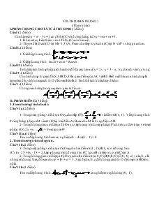 Giáo án lớp 12 môn Toán - Ôn thi đại học năm 2008 - 2009