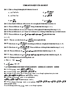 Giáo án lớp 12 môn Toán - Tính đơn điệu của hàm số