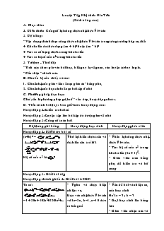 Giáo án môn Đại số lớp 11 - Luyện tập nhị thức Niutơn