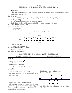 Giáo án môn Đại số lớp 11 - Tiết 60: Giới hạn của dãy số – dãy số có giới hạn 0