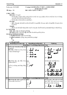 Giáo án môn Giải tích lớp 12 - Tiết 24 - Bài 1: Bài tập luỹ thừa